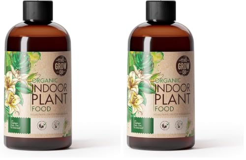 Organic Indoor Plant Food - All-Purpose Liquid Fertilizer - Best for Live Houseplants Indoors + Common Home Outdoor Plants in Pots (8 oz) (Pack of 2) - size: 8 ounces (Pack of 2)