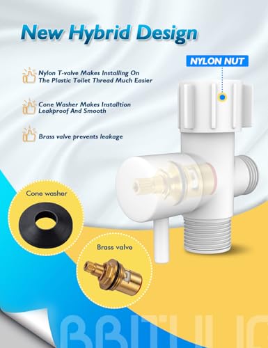 BRITULIF Bidet Sprayer for Toilet, Adjustable Pressure, Matte White - color: Matte White, size: 1 SET - Cold