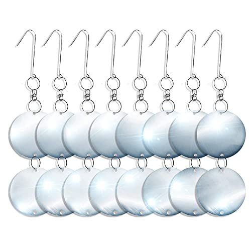 De-Bird Reflective Hanging Discs – Outdoor Reflective Garden Accessories with Swivel Hooks – Reflective Discs for Gardens, Patios, Trees, and Balconies – 8 Pack - size: 8Pack-Repellent Disks