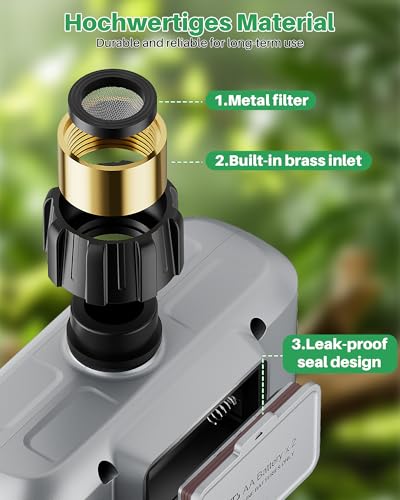 WiFi Water Timer 3 Outlet for Garden Hose, Smart Sprinkler Controller with 984ft RF Range, Smart Lawn Watering System Irrigation Timer, APP/Voice Control, Rain Delay, Manual Irrigation - size: 3 Outlet