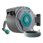 5/8" x 100 ft Retractable Garden Hose Reel, Heavy Duty Water Hose Reel - color: Green, size: 5/8in 100FT+6.5FT