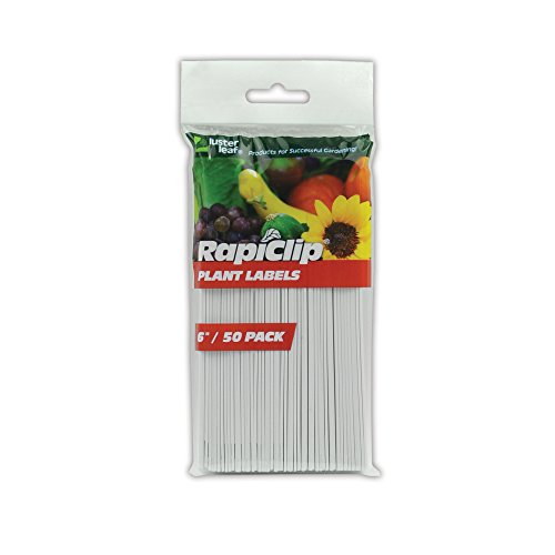 Luster Leaf Rapiclip 6-Inch Garden Plant Labels - 50 Pack 840