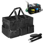 17 Inch Extra Large Cleaning Caddy Bag for Housekeepers, Black Tool Bag - color: Black, size: Extra Large