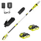 EWORK 20V 8" Cordless Pole Saws for Tree Trimming with Battery & Charger