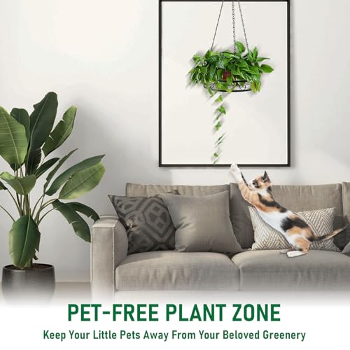 2-Pack Metal Plant Hanger Indoor Outdoor Hanging Plant Holder - size: 2-Pack