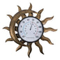14" Sun-Moon Outdoor Thermometer, No Need Battery - color: Sun & moon