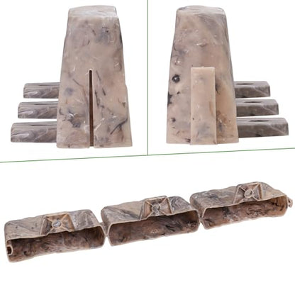 Landscape Edging Garden Edging Border Faux Stone Edging,91FT x 2.75 in Tall - color: Brown, size: 91FT(64 Pack)
