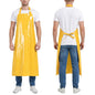 Molaxhome TPU Waterproof Apron Oil-resistant Chef Apron for Unisex Kitchen - color: Yellow