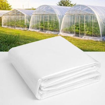6 Mil Greenhouse Plastic Sheeting, 17x25 FT Clear Greenhouse Cover - size: 17FTx25FT
