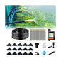New drip Irrigation kit, Automatic Garden Watering System, Quick Connector and 360-degree Bending Dropper atomizing Copper Nozzle, Garden Plant Lawn Courtyard Watering System. (65FT Ⅱ) - size: 65FT Ⅱ