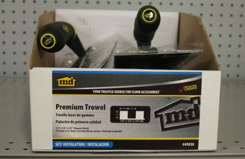 M-D Building Premium Square Notch Trowel, Tile Install Tool, 1/2in - size: 1/2 in x 1/2 in x 1/2 in