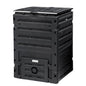 YITAHOME 120 Gallon (450L) Large Outdoor Garden Waste Container, Bin with Snap-on Top Lid and Aeration System, Lightweight Yard Waste Barrel, Easy Assembly