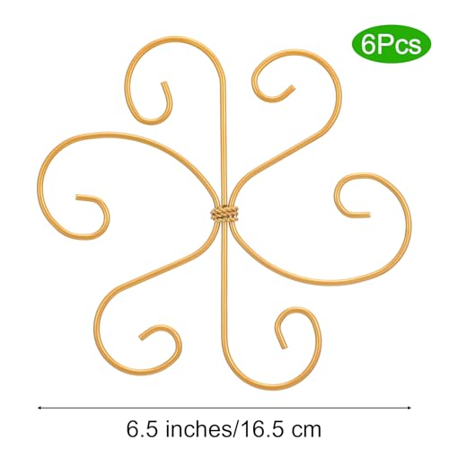 COMNICO Plant Stem Support 6 Pcs Monstera Durable Metal Plant Holder Stakes