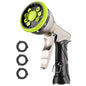 Besiter Garden Hose Nozzle Sprayer, Heavy Duty Metal Water Hose Nozzle - color: Green