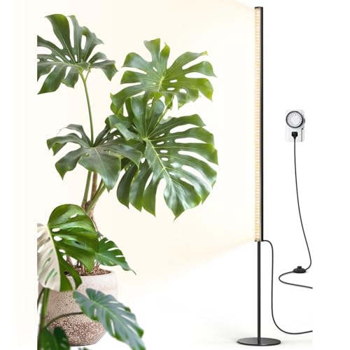 Barrina T1S Vertical Grow Light, 65W Full Spectrum, 5FT-5.6FT Height, Black - color: Black-GrowForce Spectrum, size: 5-5.6FT