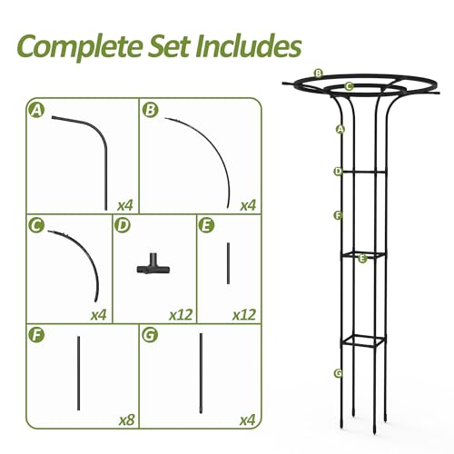 Trellis for Climbing Plants Outdoor - 69" Plant Support, (2PCS) - size: 69"H-2pcs