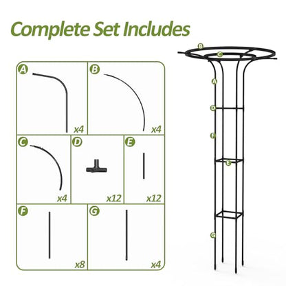 Trellis for Climbing Plants Outdoor - 69" Plant Support, (2PCS) - size: 69"H-2pcs