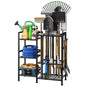 keomaisyto Garden Tool Organizer with Large Hooks, Garage Storage Rack - size: 29.5"W*11.8"D*31.1"H