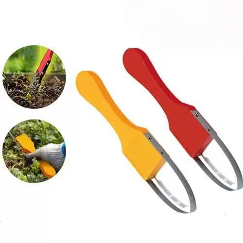 Weeder Handheld Weed Puller Tool Hand Gardening Tool Manual Weeder,Yellow - color: Yellow