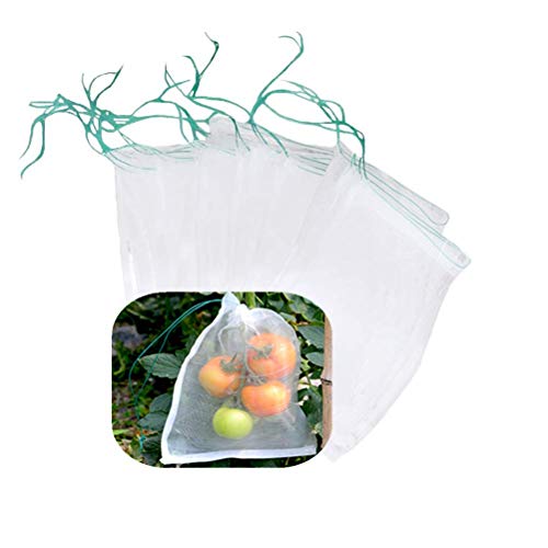 Belit 10Pcs 23.6"x15.7" Garden Netting pest Barrier Tomatoes Protection Bags Large Size Nylon Mesh Reusable Fruit Bags for Protecting Fruits Vegetables - size: 10psc 23.6"x15.7"
