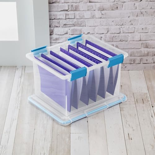 Sterilite Gasket Storage Box with Lids for Home & Office, 32 Quart, 4-Pack - size: 32 Quart, style: 4 Pack