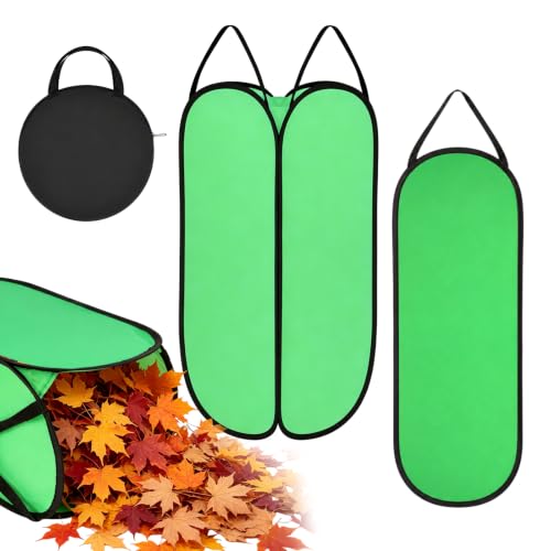 2 Pcs Leaf Bag Chute, Reusable Pop Up Leaf Bag Chute for Easy Leaves Cleanup, No Bending Required, Foldable Leaf Bag Holder for Lawn Yard Gardening Camping Parties