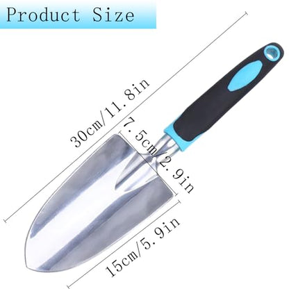 Garden Shovel Garden Hand Trowel, Heavy Duty Gardening Hand Tools - color: Blue
