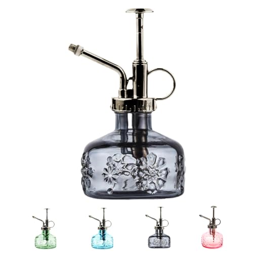 XXXFLOWER Glass Plant Mister Spray Bottle Grey 180ml/6 oz - color: Gray