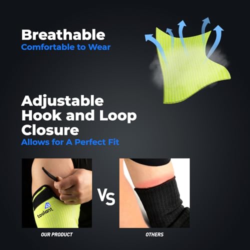 OriStout Cut Resistant Gardening Sleeves with Tumb Hole, Green, 1 Pair - color: Green (1 Pair) - Long, size: One Size