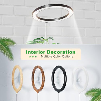 10" Grow Lights for Large Indoor Plants, Full Spectrum Indoor Plant Light - color: Black