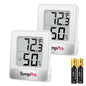 TempPro TP49 2 Pack Digital Hygrometer Indoor Thermometer - color: White Indoor Thermometer