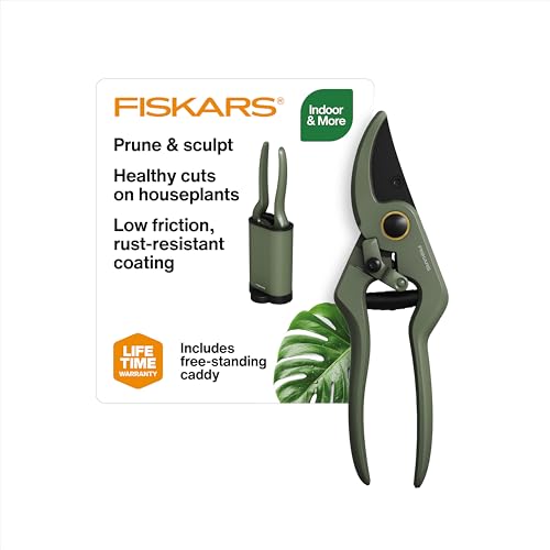 Fiskars 7" Plant Sculpting Bypass Pruners & Holder, 1/2" Cut Capacity