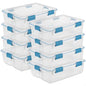 Sterilite Gasket Storage Box with Lids for Home & Office, 37 Quart, 8-Pack - size: 37 Quart, style: 8 Pack