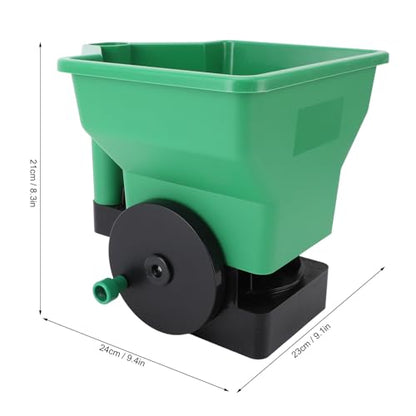 Hand Spreader Compact Lightweight 3L Manual for Lawn Garden Fertilizer PP Green,Hand Spreader Handheld Spreader Manual Spreader Small Manual Spreader Handheld Spreader Salt Garden