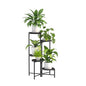 5 Tier Tall Metal Plant Stand, Duty Tiered Flower Shelf for Patio Garden - size: 5 Tier