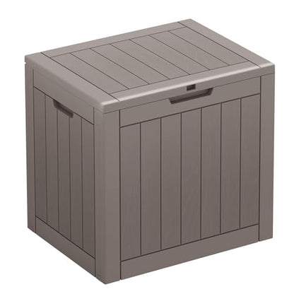 35 Gallon Outdoor Storage Box Waterproof Deck Box Patio Storage - color: Gray, style: 35Gallon-style2