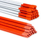 Reflective Driveway Markers, 48 Inch, Orange Fiberglass, 20 Pack