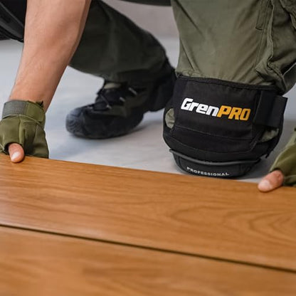 GRENPRO Heavy Duty Knee Pads, Gel Foam, Construction Work Gardening