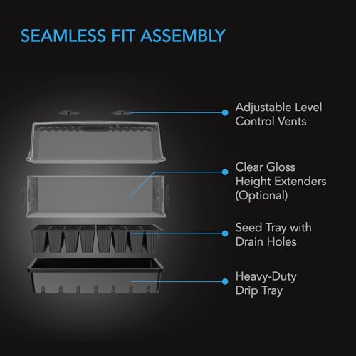 AC Infinity Humidity Dome, Heavy-Duty Germination Kit - size: Dome Kit