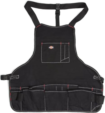 Dickies 16-Pocket Workshop Bib Apron - color: Black, style: 1 Unit