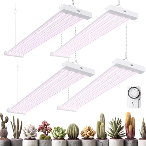 Barrina TX-L63 3FT LED Grow Light, 252W (4 x 63W), 4 Panels Wider Coverage - color: Pinkish White, size: 3FT-4 Packs