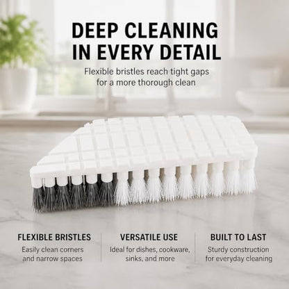 Kitchen Cleaning Set - Wall Mount Trash Can - Mini Squeegee - Grout Brush