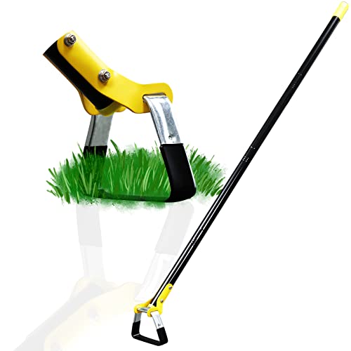 DonSail Hoe Garden Tool - Scuffle Garden Hoes for Weeding Gardening Long Handle Heavy Duty - Adjustable Weeding Loop Stirrup Hoe 30-70 Inch Black - size: 30-70 Inch
