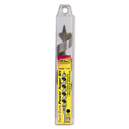 IVY Classic 46216 1 x 7-1/2-Inch Power Auger, High-Carbon Steel, 1/Tube - size: 1" Diameter, style: 7-1/2" Length