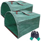 Ideal Swan 72 Gallon Reusable Yard Leaf Bag Holder, 2 Pack Waste Collector