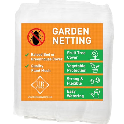 Garden Netting Cover for Bird, Insect & Bug Protection | 10x20 FT Fabric - size: 10x20 FT
