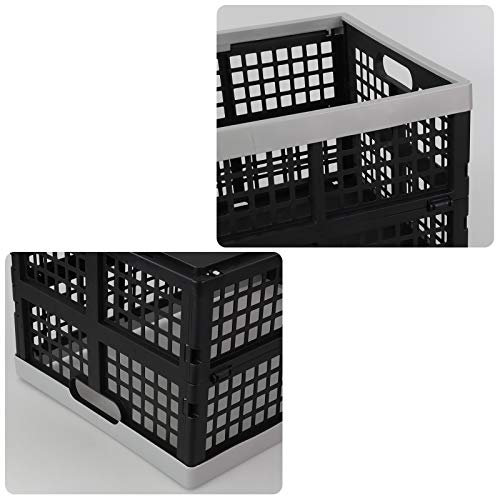 Vababa 42 L Stackable Collapsible Storage Crate, 3-Pack Storage Basket - size: 42 L