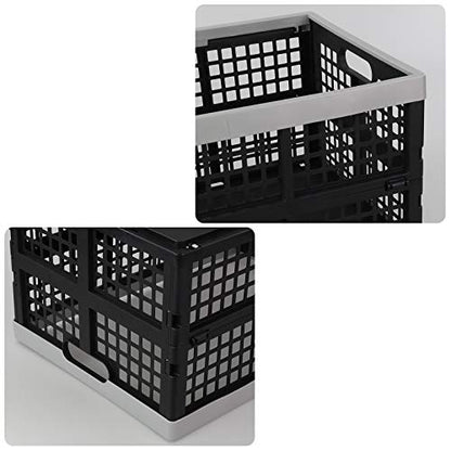 Vababa 42 L Stackable Collapsible Storage Crate, 3-Pack Storage Basket - size: 42 L