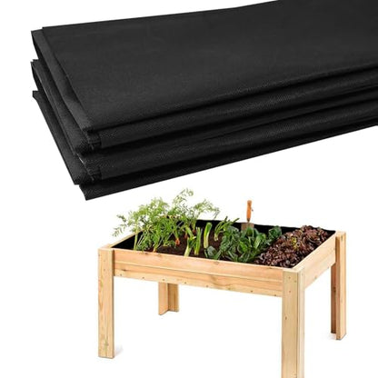 2Pcs 63X82 Inch Raised Garden Bed Liner, Non Woven Fabric Planter Box Liner - size: 63" x 83"-2pcs