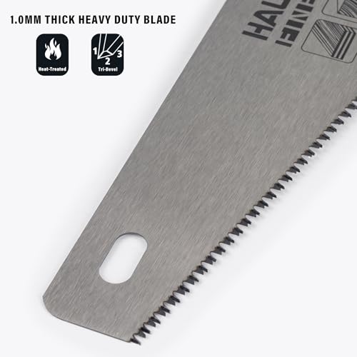 HAUTMEC 20" Hand Saw for Wood Cutting, Large Tree Saws for Logs, 8 TPI Aggressive Rough Crosscut & Rip Handsaw with Thick Blade for Trimming Woodworking Lumber - style: Plus 20"